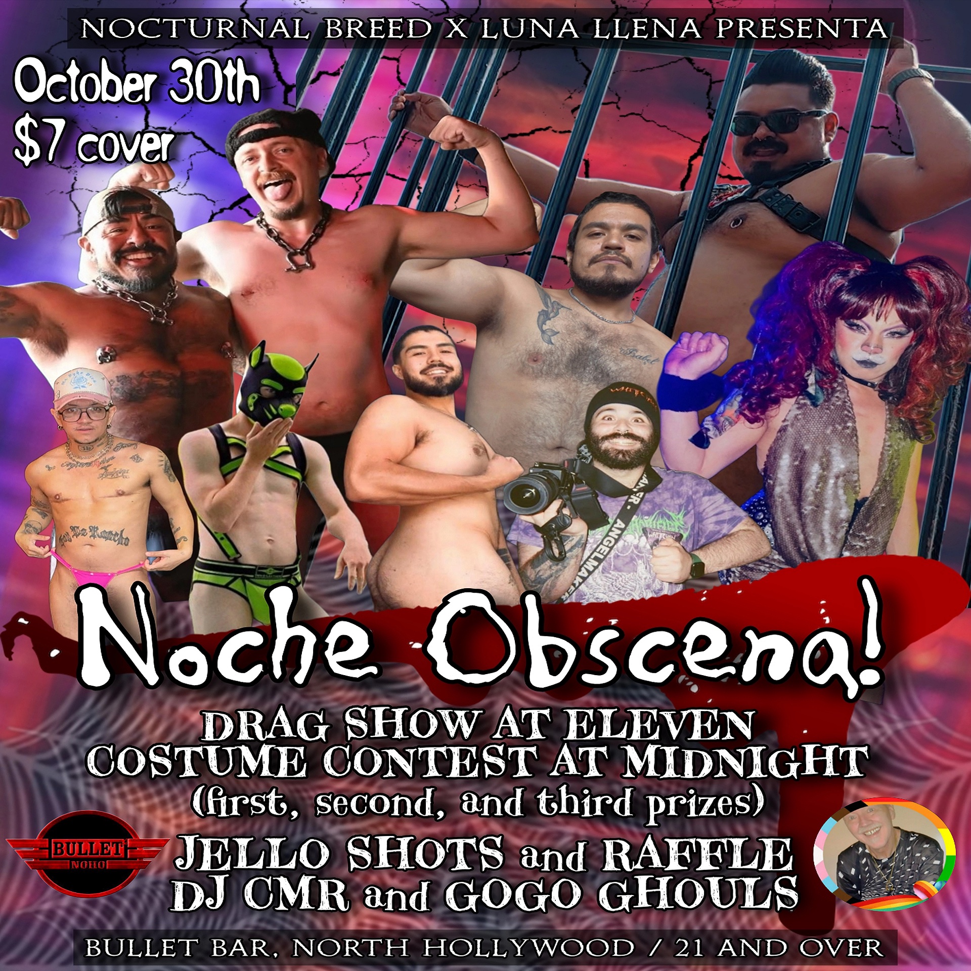 NOCTURNAL BREED X LUNBA LLENA Present - Noche Obscena!