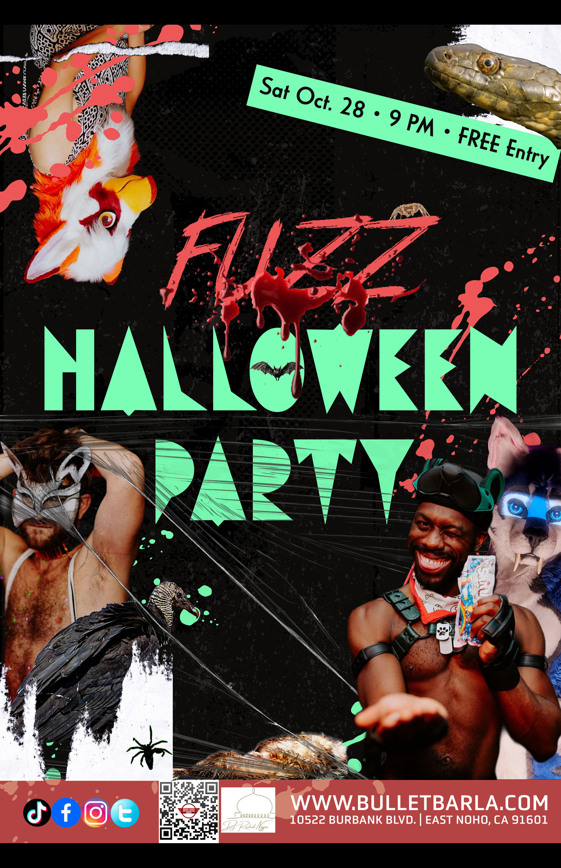 THE BULLET BAR Proudly Hosts FUZZ HALLOWEEN PARTY: Saturday, 10/28/23 at 9:00 PM! NO COVER!