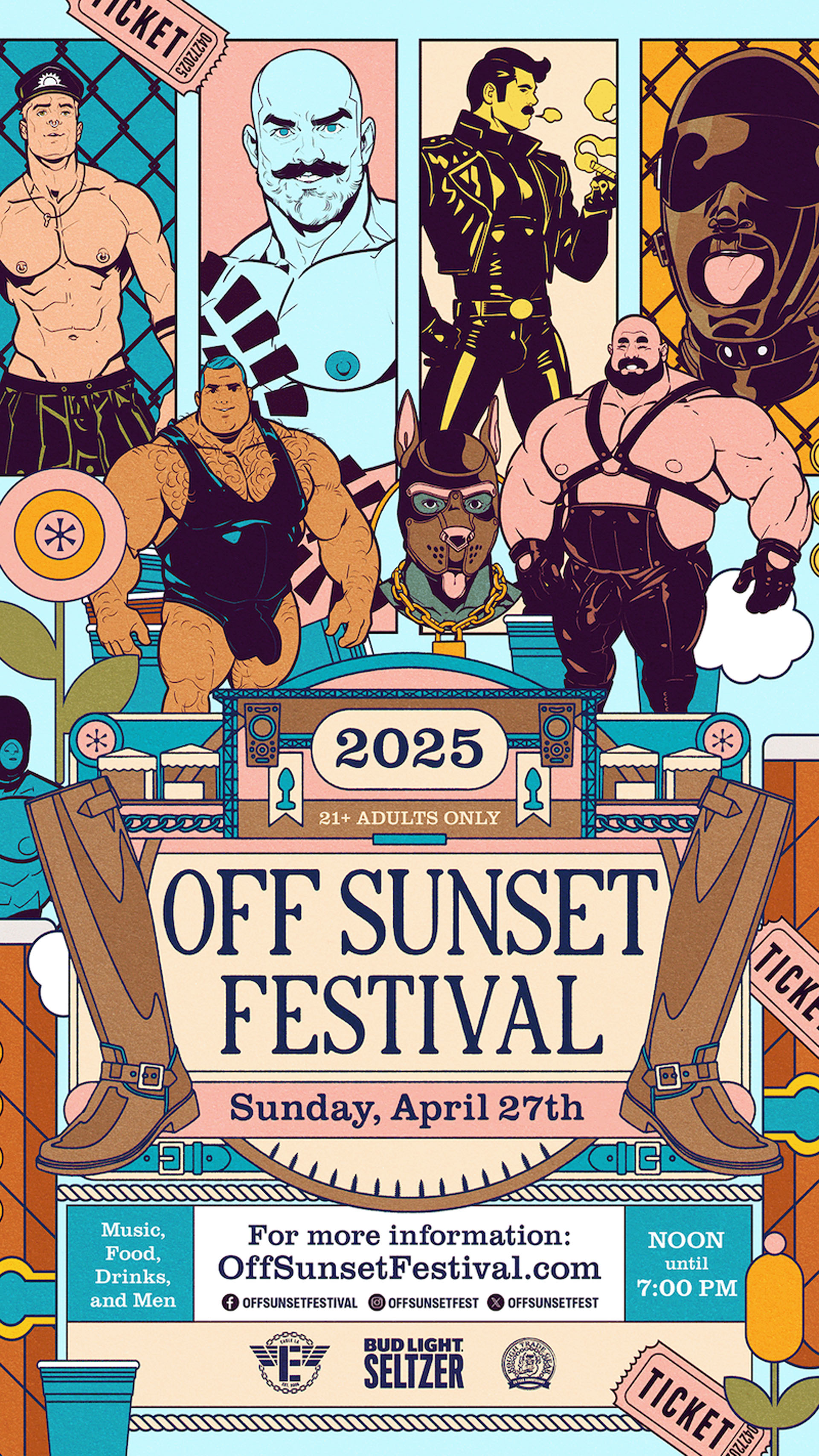 OFF SUNSET FESTIVAL 2025: Sunday, 04/27/25 from 12:00 PM to 7:00 PM